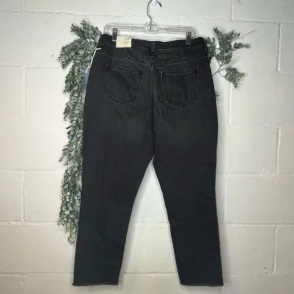 Universal Thread Black Wash Gray Highrise Stretch Denim Raw Hem SZ 14/32 - Picture 4 of 7